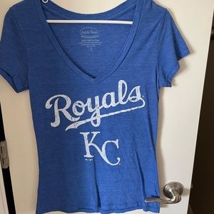 KC Royals V-neck Tee. Super soft material.